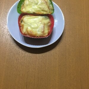 キャベツとベーコンのナポリタングラタン。